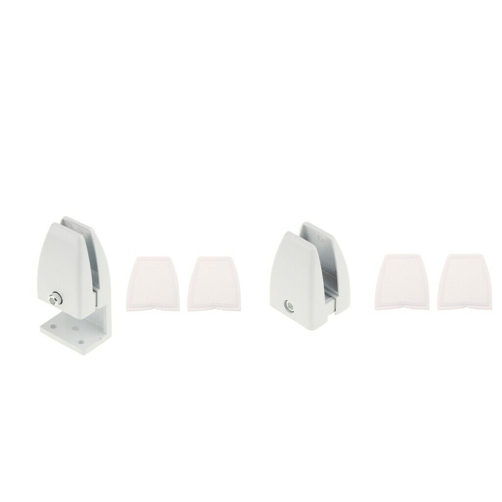 2x Aluminum Alloy Office Desktop Panel Screen Partition Clamp Clip Holders