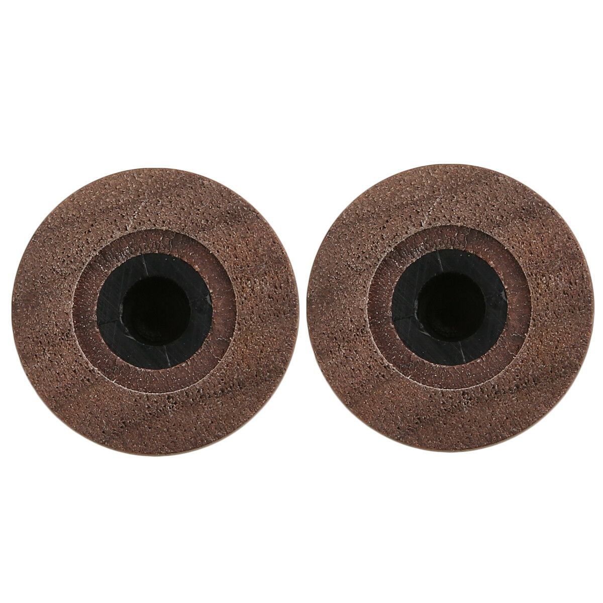 2x Walnut Wood Strat Style Bell Knobs Guitar Bass Top Hat Knob w/ Indicator Dot