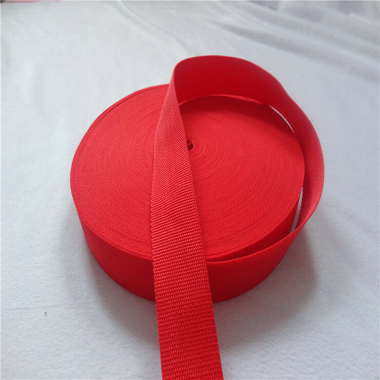 1 Inch 25mm Polypropylene PP Webbing Ribbon Nylon Strap Bag Belt 10 Yards