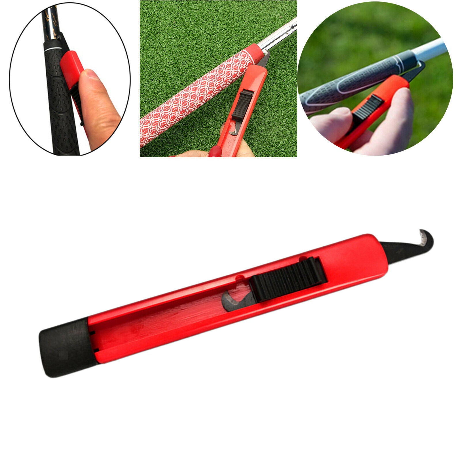 Golf Grip Hook Blade w/ Comfortable Grip Clubs Remover Regrip Tool Kits