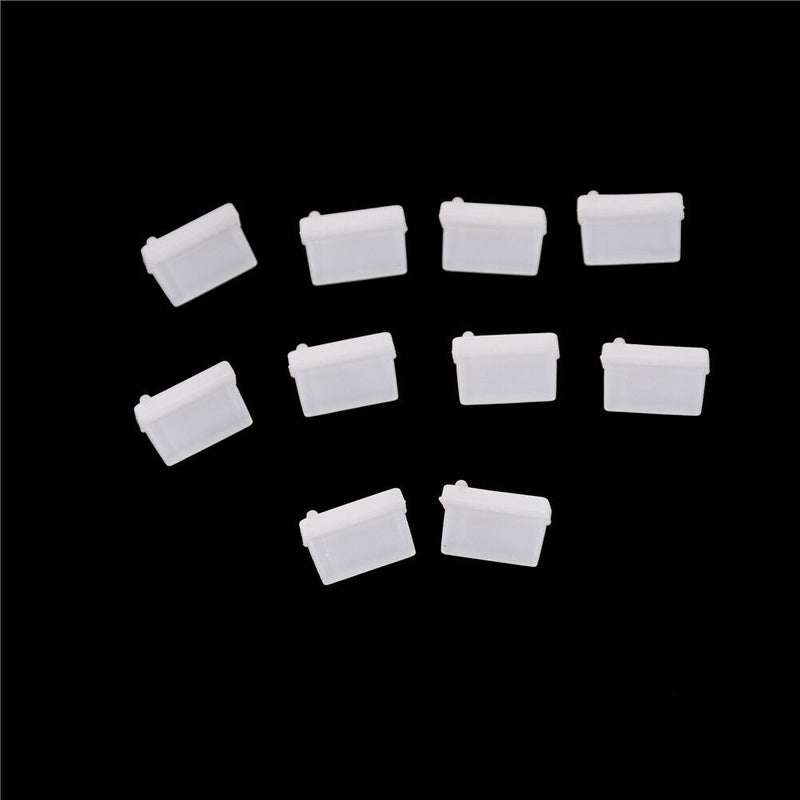 10pcs Clear Rubber A Type Female USB Anti Dust Protector Plugs Stopper Cover  Lt