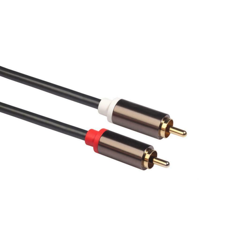 1 Set 2 RCA to 2 XLR Male Cable Audio Cord 1.5m for Amplifier Sound Box