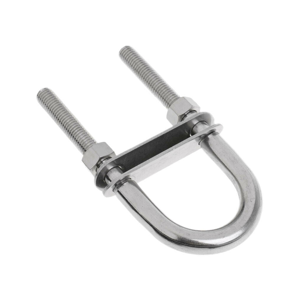2pcs New Marine Material Bow / Stern Eyes U-Bolts Rigging M10x130 /
