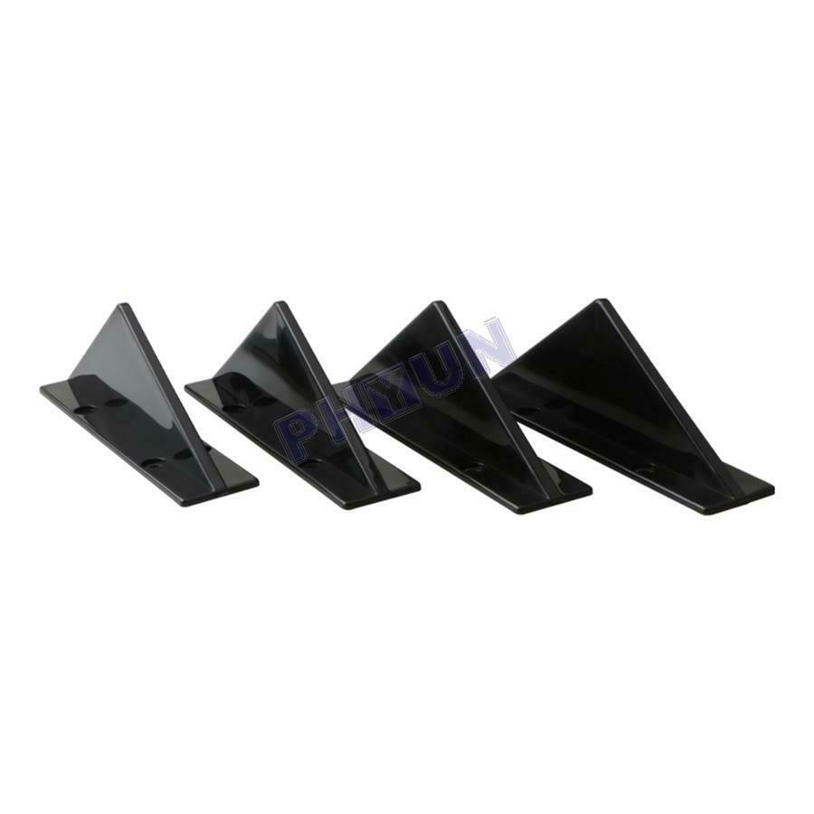 4x Car SUV Rear Bumper Spoiler Diffuser Shark Fin Style Protector Universal