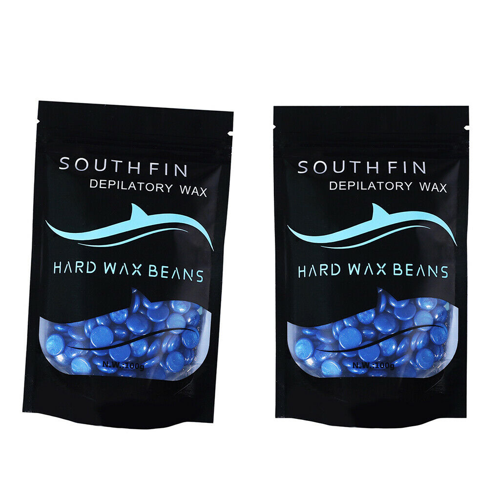 2pcs 100g Hard Wax Bead Adults Hair Removal Depilatory Waxing Bean Chamomile