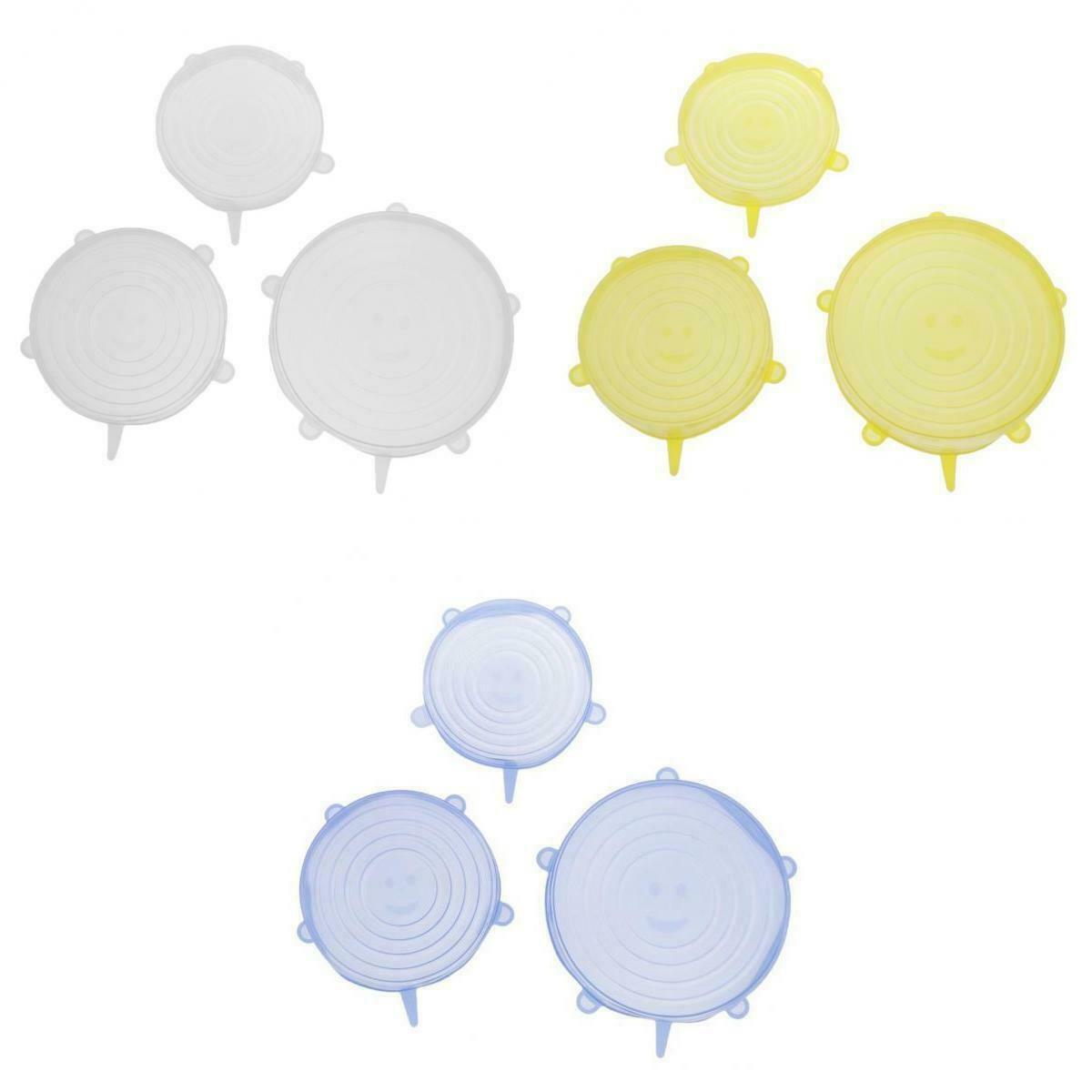 9pcs Silicone Stretch Lids Bowl Wrap Lids Seal Cover Freezer Safe for Bowls