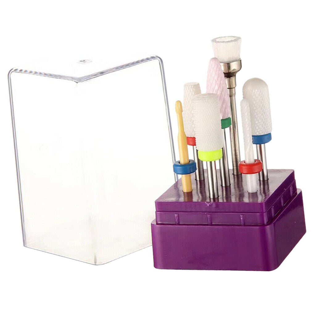 7 3/32'' Nail Drill Bits Acrylic Nails Grinding Buffing Sanding Bit Kit 01