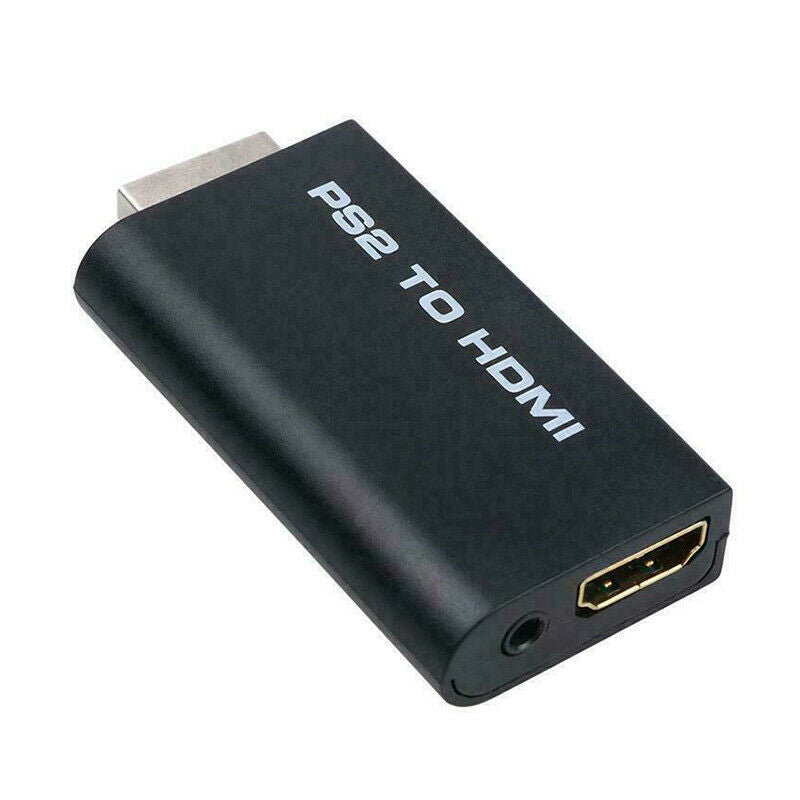 for HDTV Monitor PS2 to HDMI Video Converter Adapter with 3.5mm Audio Output