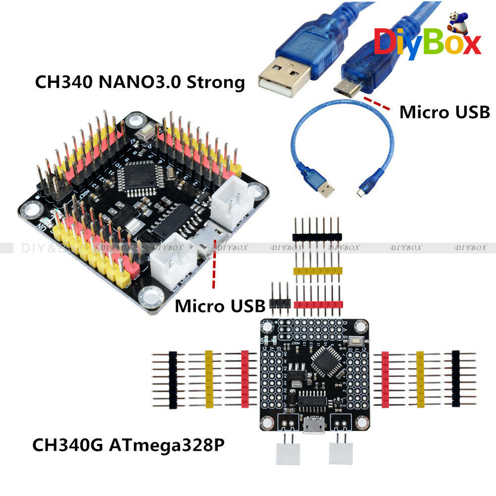 Nano V3.0 Micro USB 16Mhz CH340G ATmega328P Controller Driver Board For Arduino