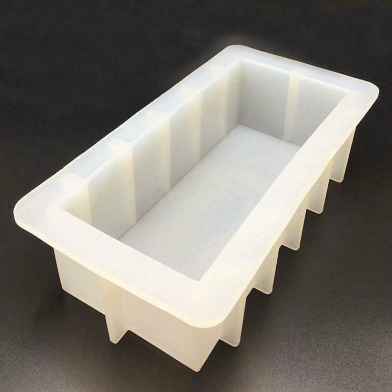 DIY Loaf Toast Molds Silicone Soap Mold Handmade Divider Mould Rectangular