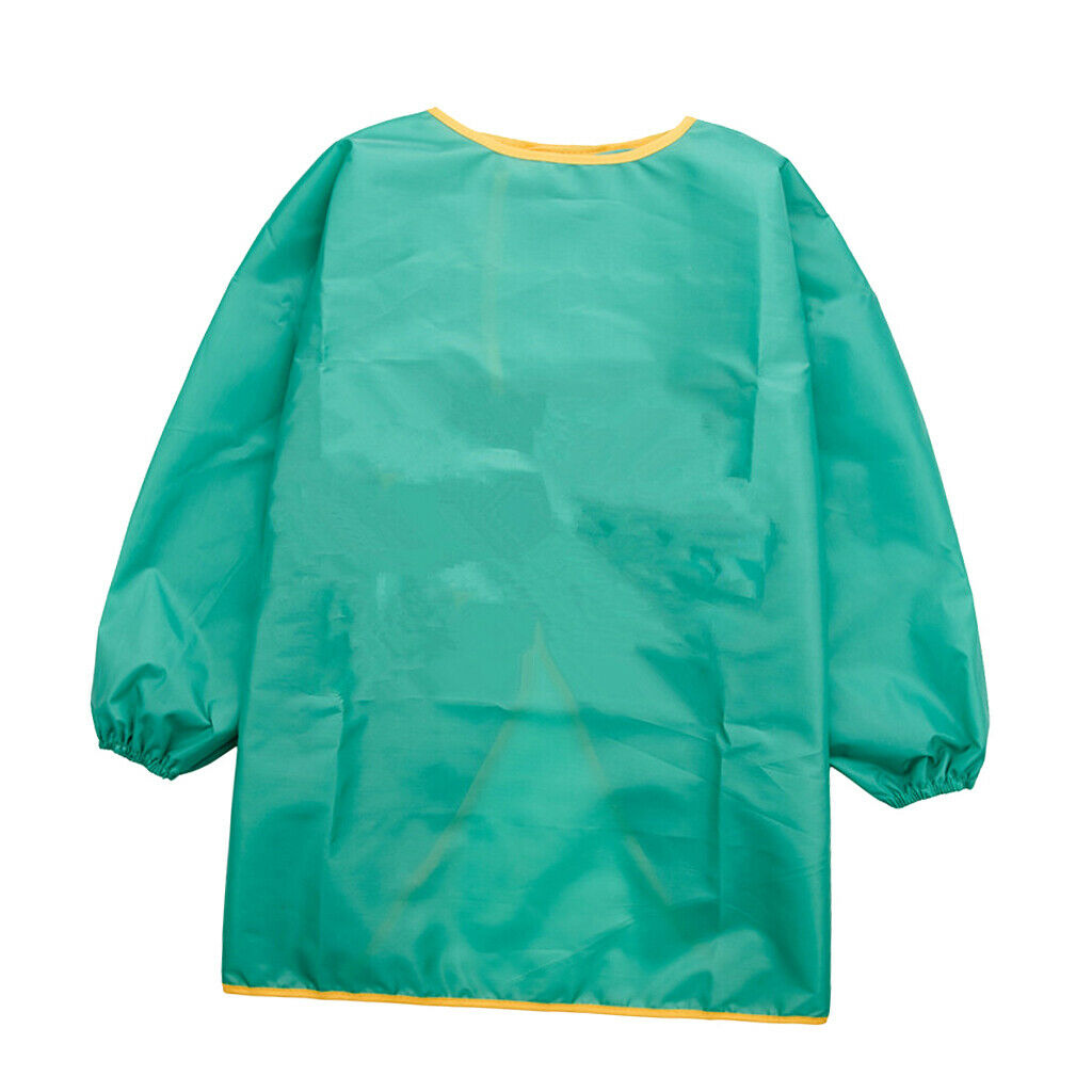 2X Apron Smock Children Apron Eco-friendly Green M for 105-130cm Children