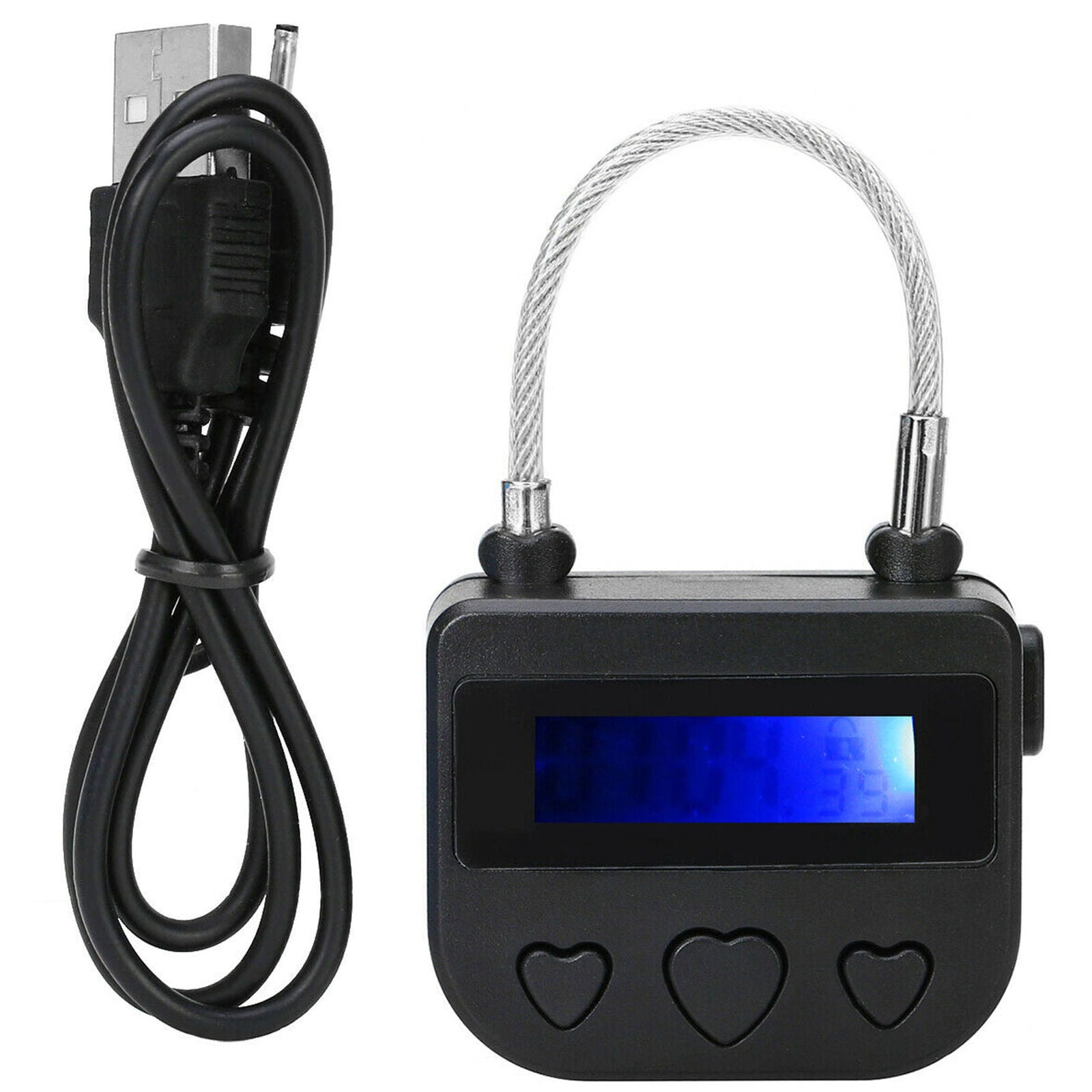 USB Rechargeable Multipurpose Time-Lock Electronic Timer Tool for Ankle Mouth