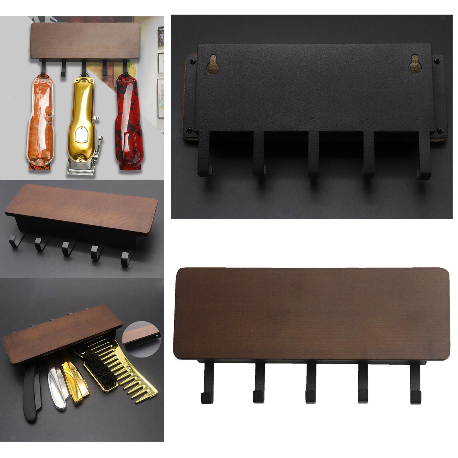 Hair Clipper Storage Rack Tray Holder Tool for Barber Trimmer Combs Salon