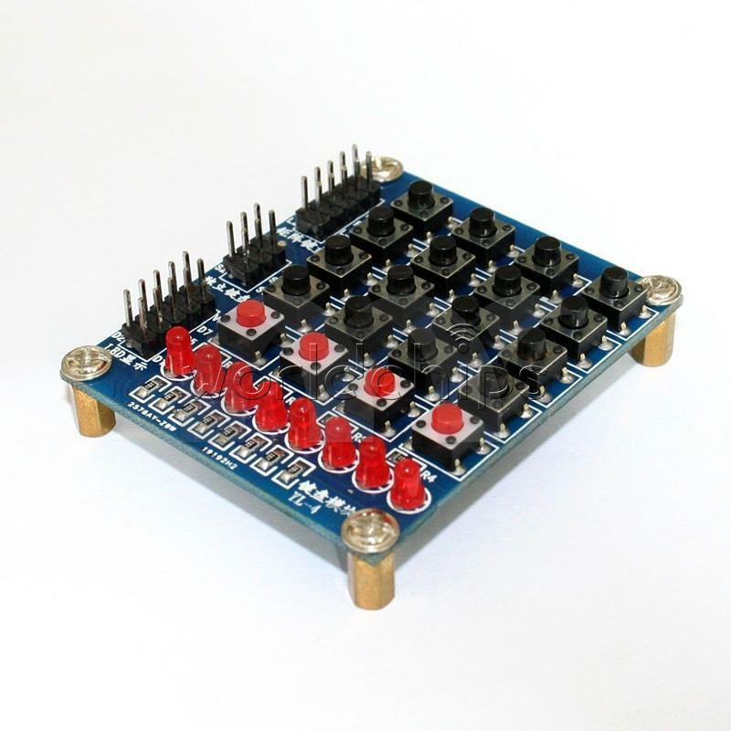 4x4 Matrix Array Keyboard 16 Key Switch Keypad 8 LED 4 Button For Arduino