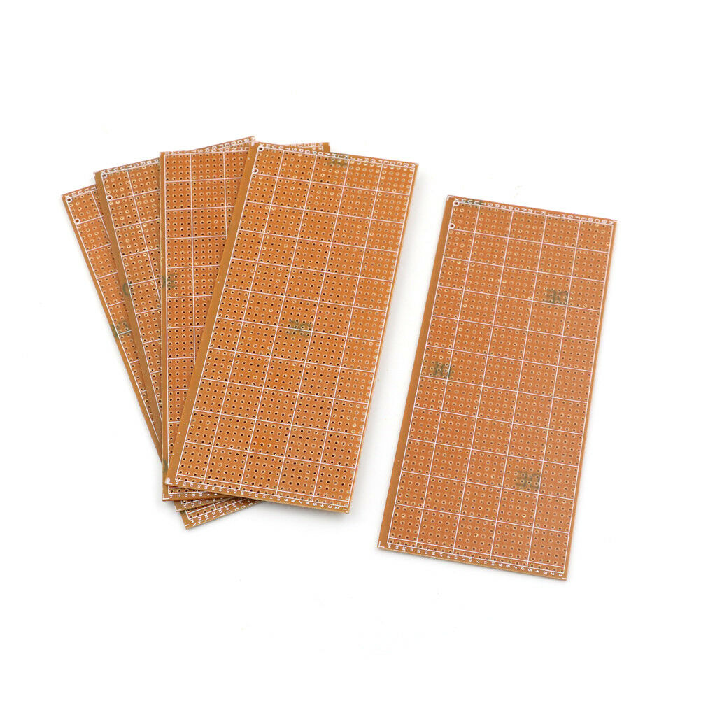 5Pcs 6.5x14.5cm Stripboard Veroboard Uncut PCB Platine Single SideCircuitBoardBD