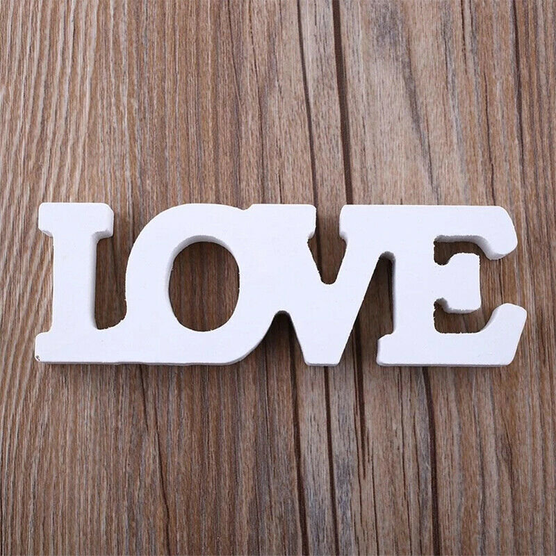 Woody Letters "LOVE" Home Decoration Accessories Wooden Sign for Desk DecorFCA