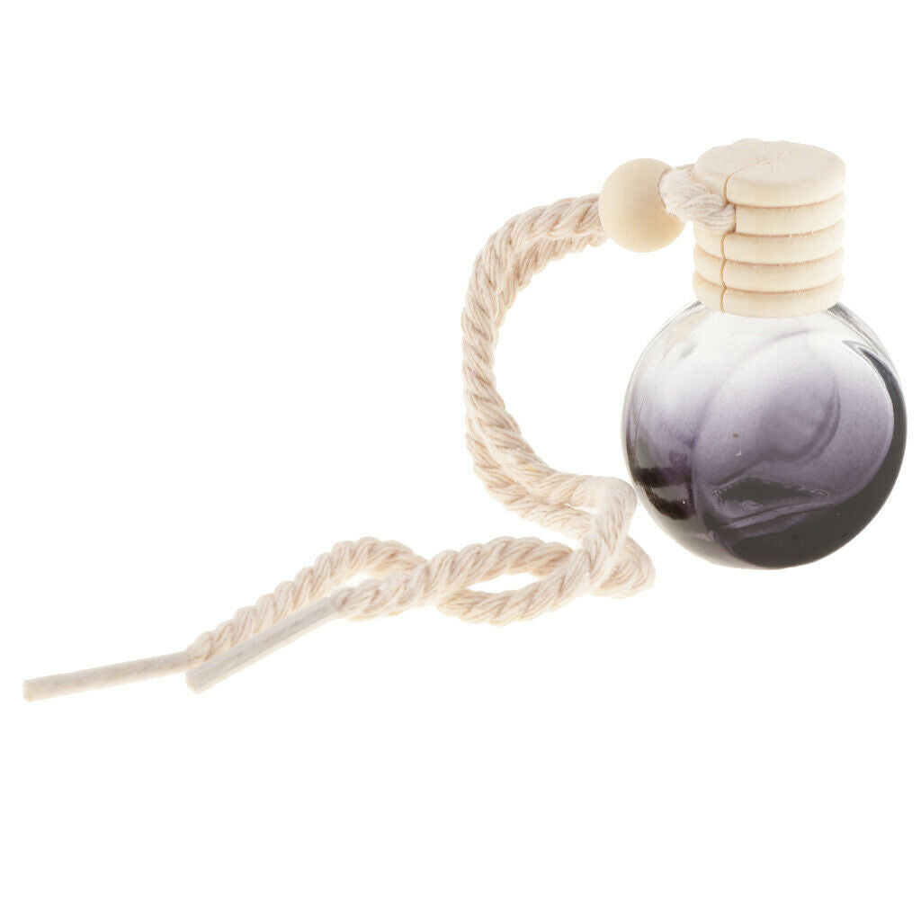 20Pcs 10ml Perfume Bottle Car Hanging Pendant Home Decor Round