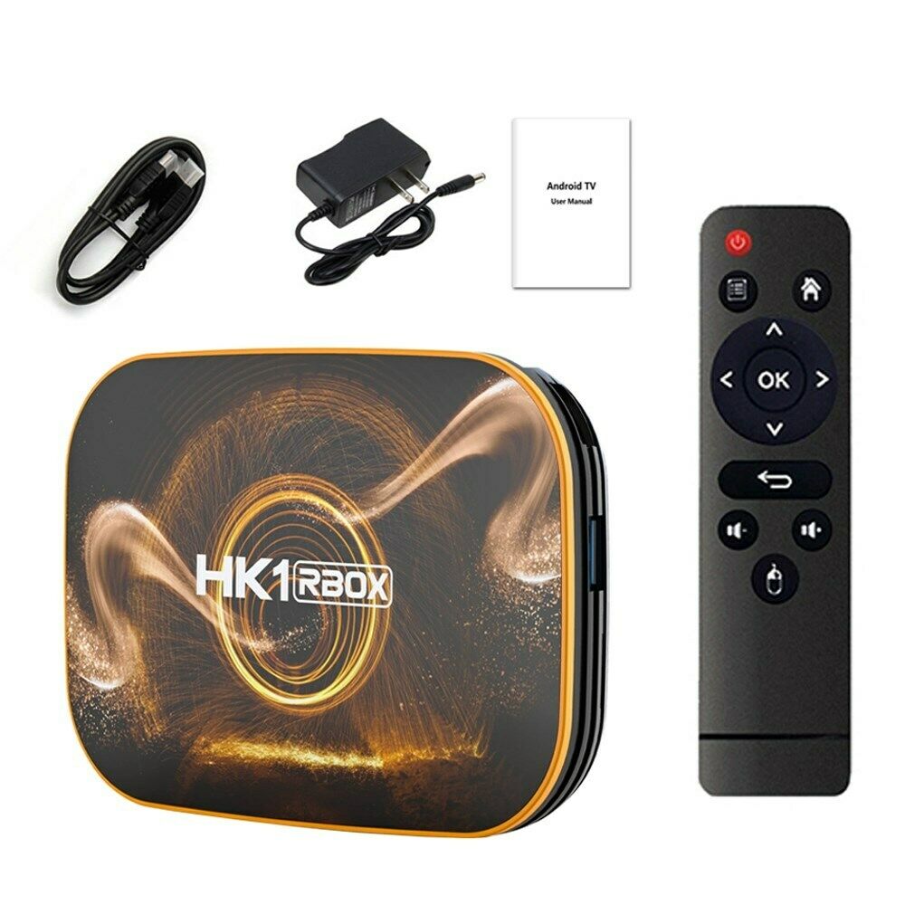 Hk1 Pro Android10.0 Tv Box With Mini Wireless Keyborad Quad-Core 4K Media Player