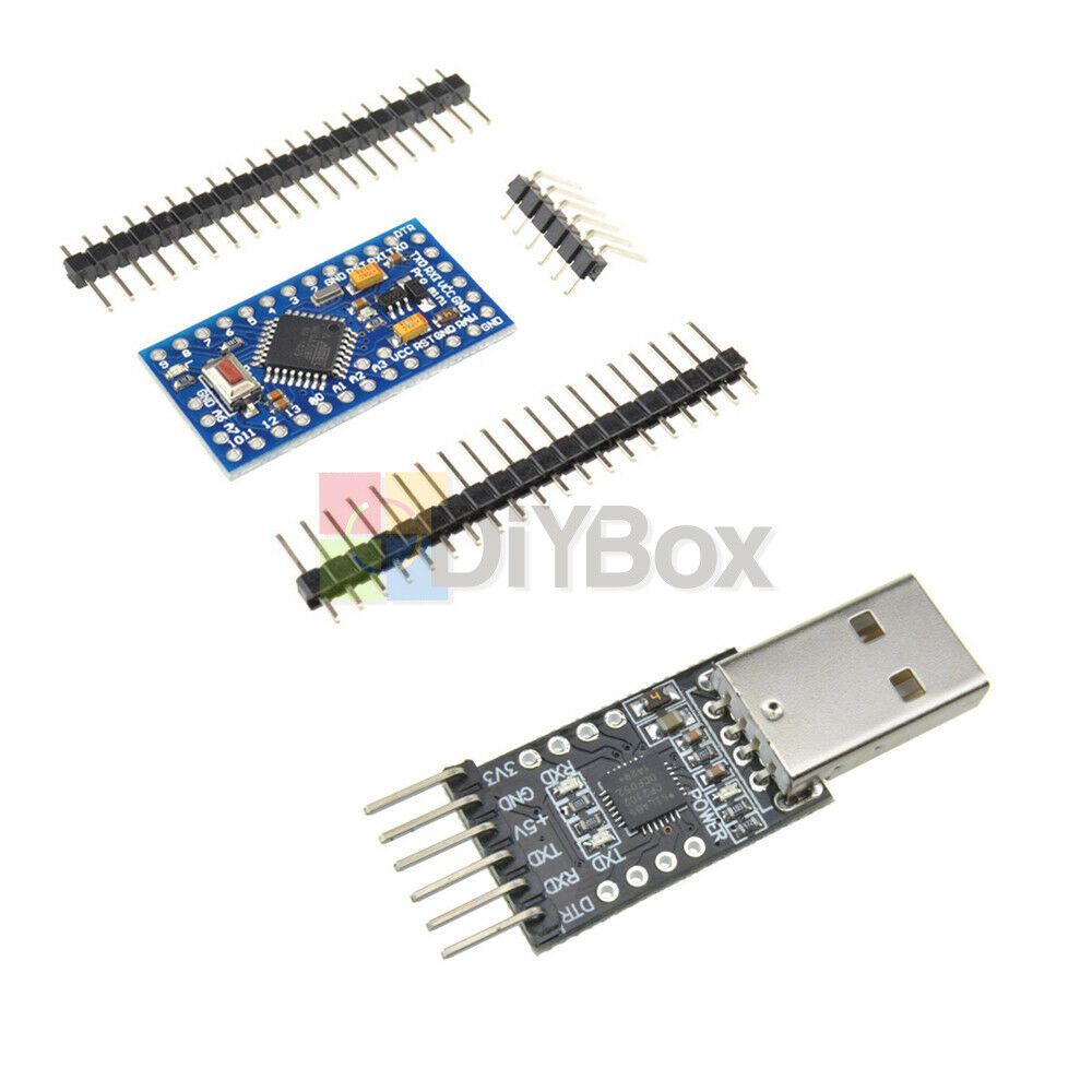6pin USB 2.0 to UART TTL CP2102 Module + Pro Mini Atmega328 5V 16M For Arduino