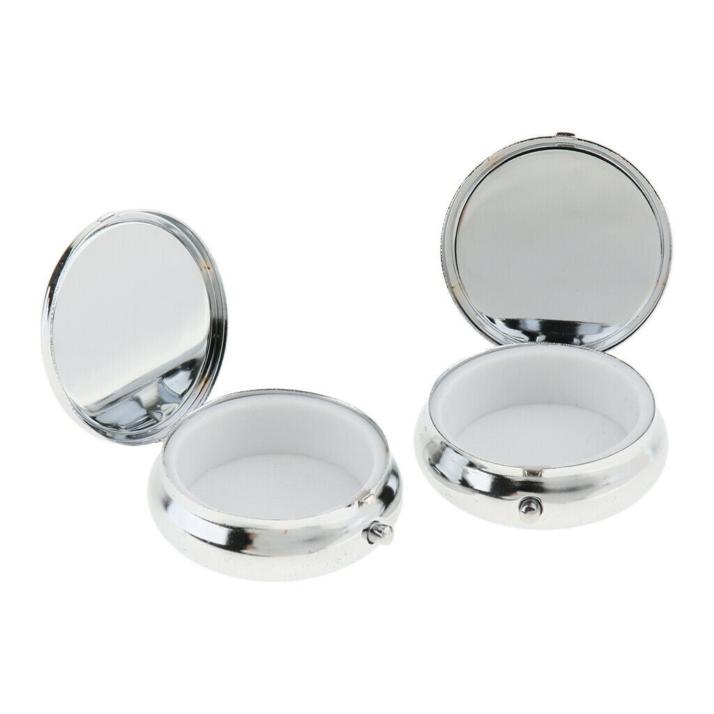 Metal Pill Box Holder Medicine Case Storage Vitamin Organizer Purse 1 Slots