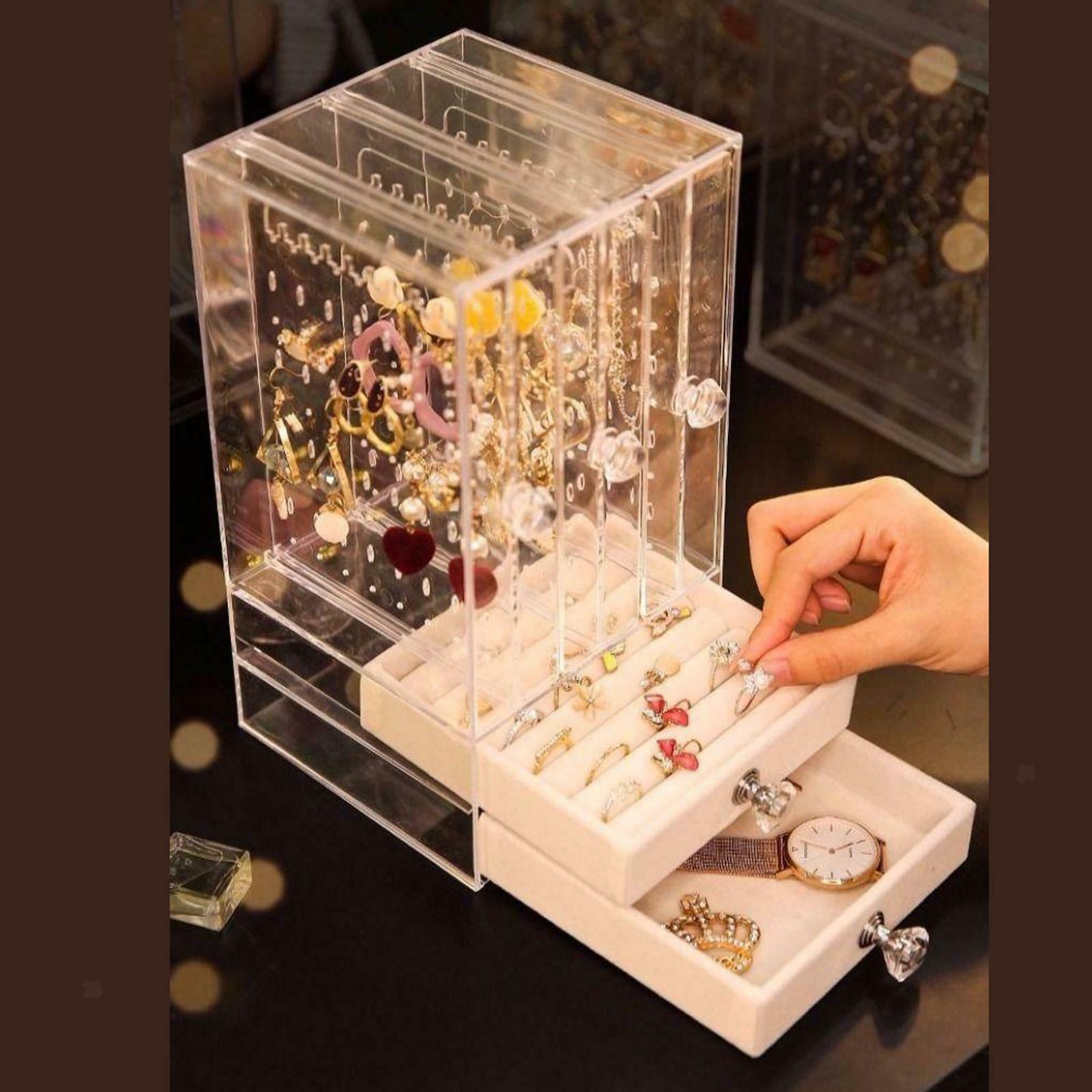 Fashion Jewelry Necklace Earrings Hanging Display Stand Holder Storage New