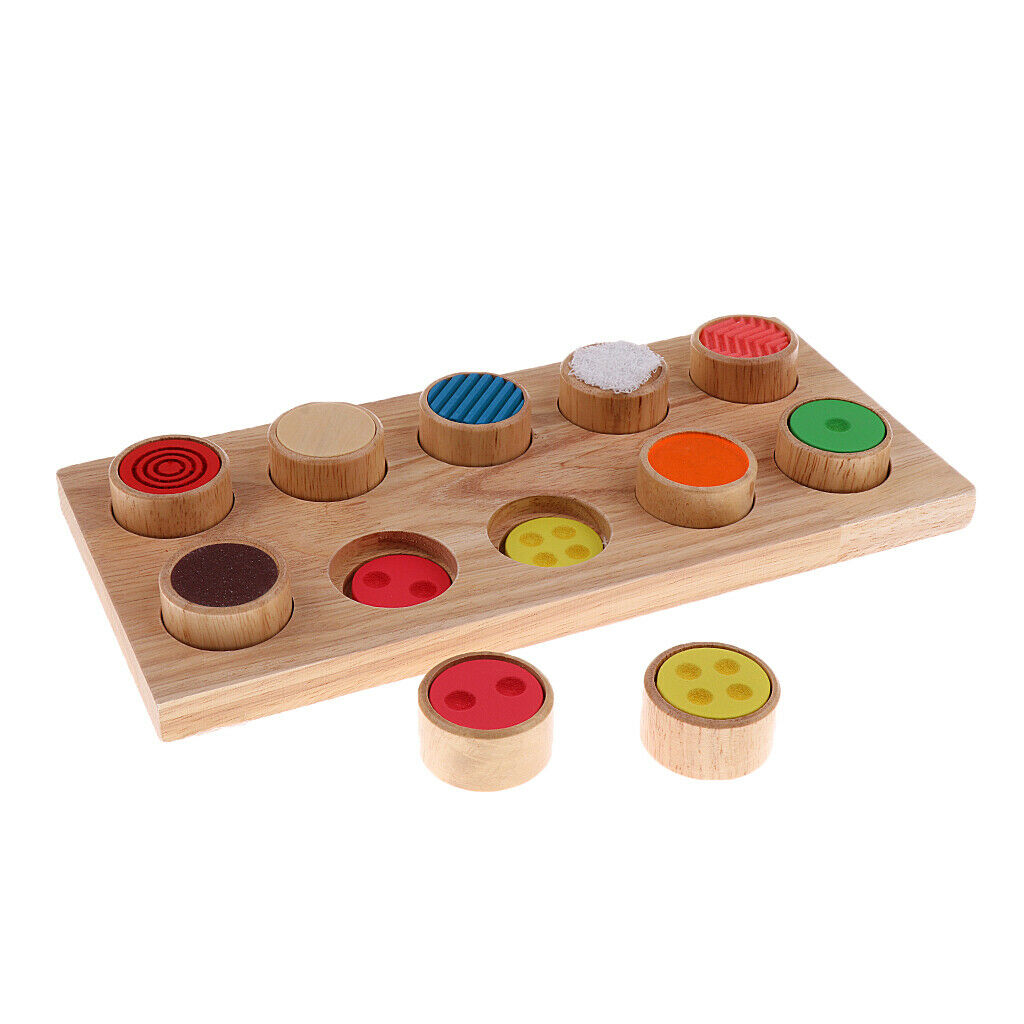 Green Wooden Montessori Cylinder Kids Sensorial Material Learning Training