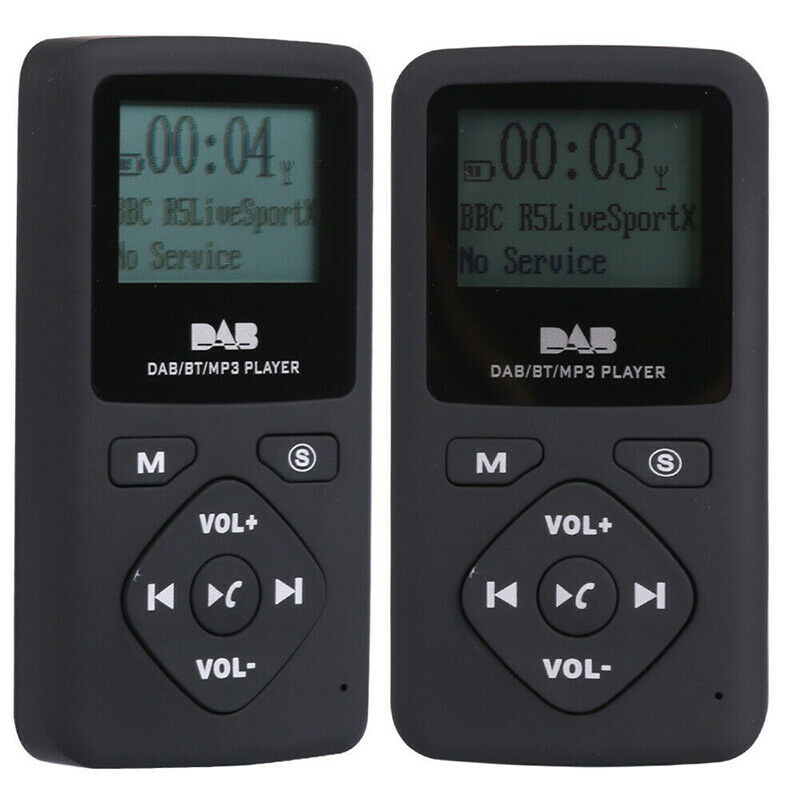 Portable Digital DAB/DAB+ FM Radio Receiver Music MP3 Player with USB Headphones