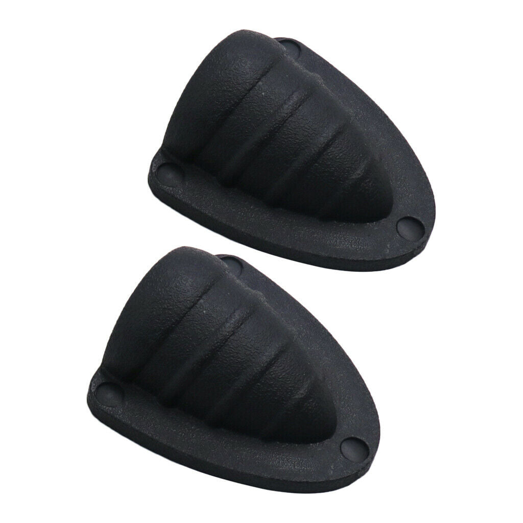 2pcs New Black Marine Clamshell Ventilation Wire Cable Hose Cover Shell