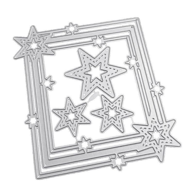Star Frame Metal Cutting Dies Stencil Scrapbooking DIY Album Stamp Paper Card