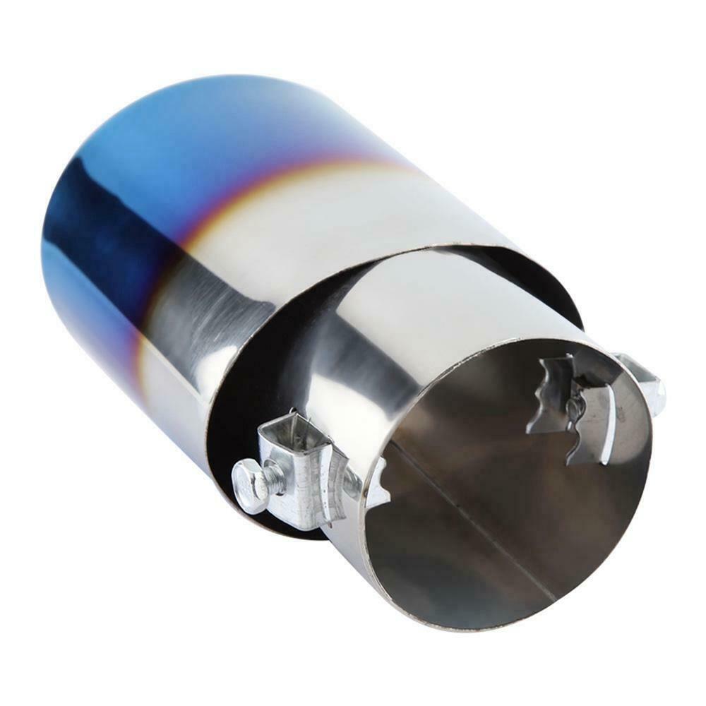Universal Car Straight Exhaust Pipe Rear Muffler Tip Tail Throat Stainless Steel