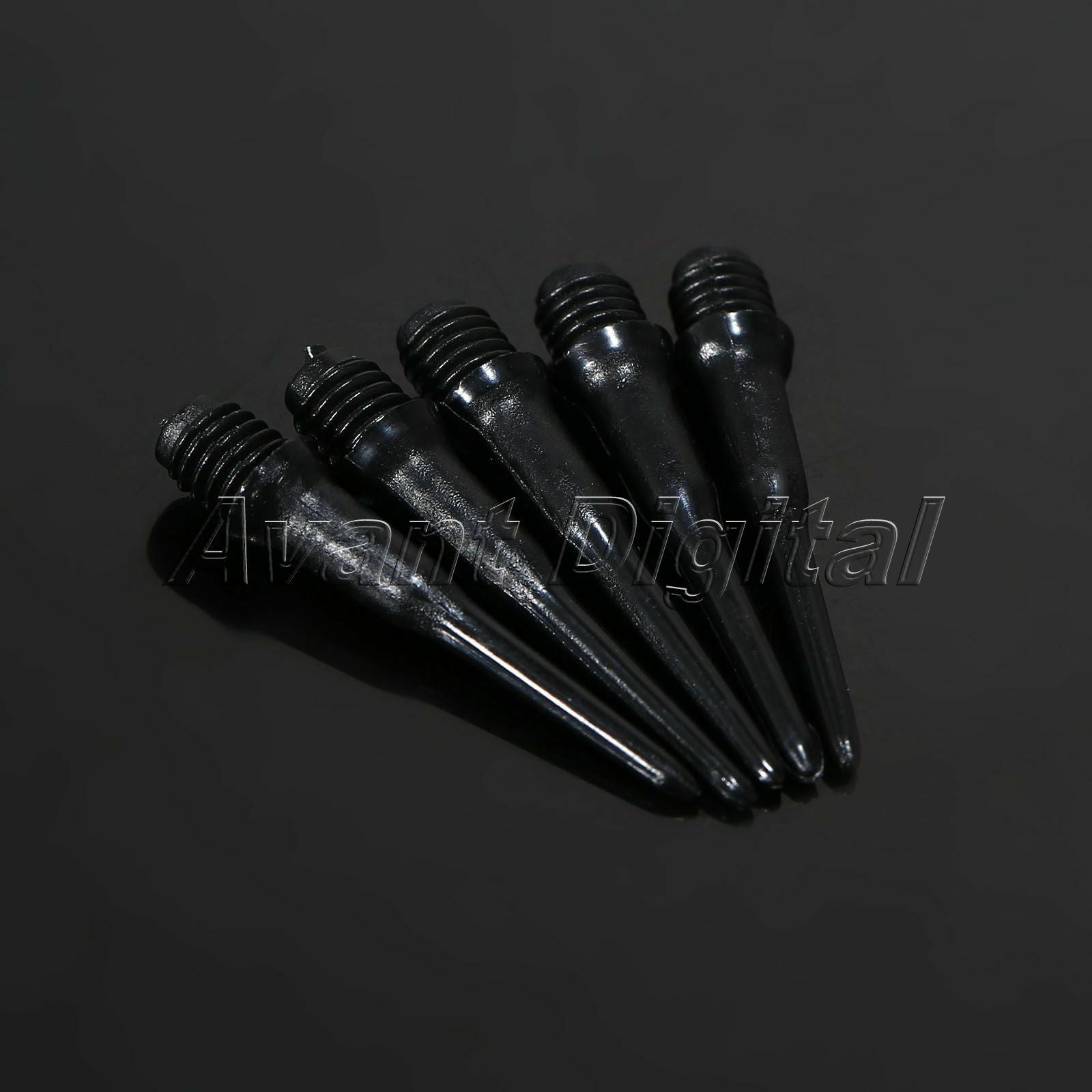 Black Soft Safety Plastic Short Dart Shafts Stubby Stems Dart Tips Points 50Pcs