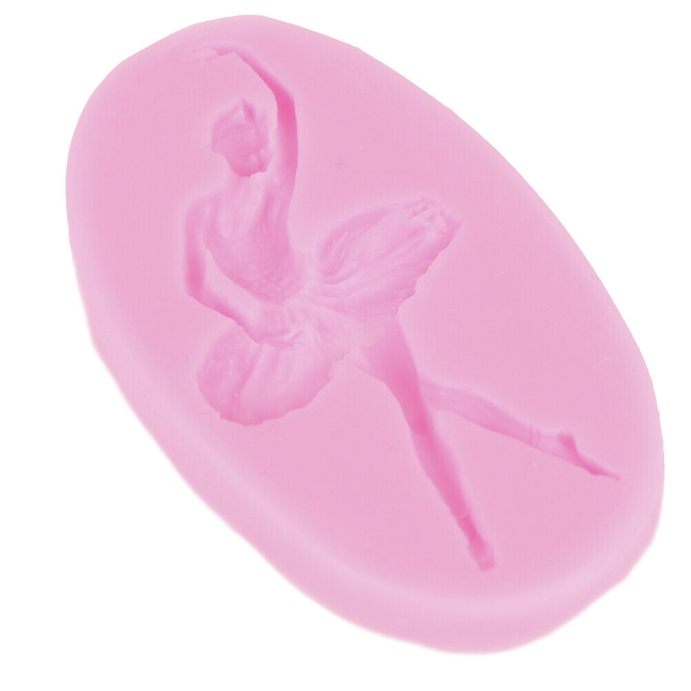Ballet Dancer Silicone Mold Sugarcraft Fondant Mold Cake Decorating Tool.l8