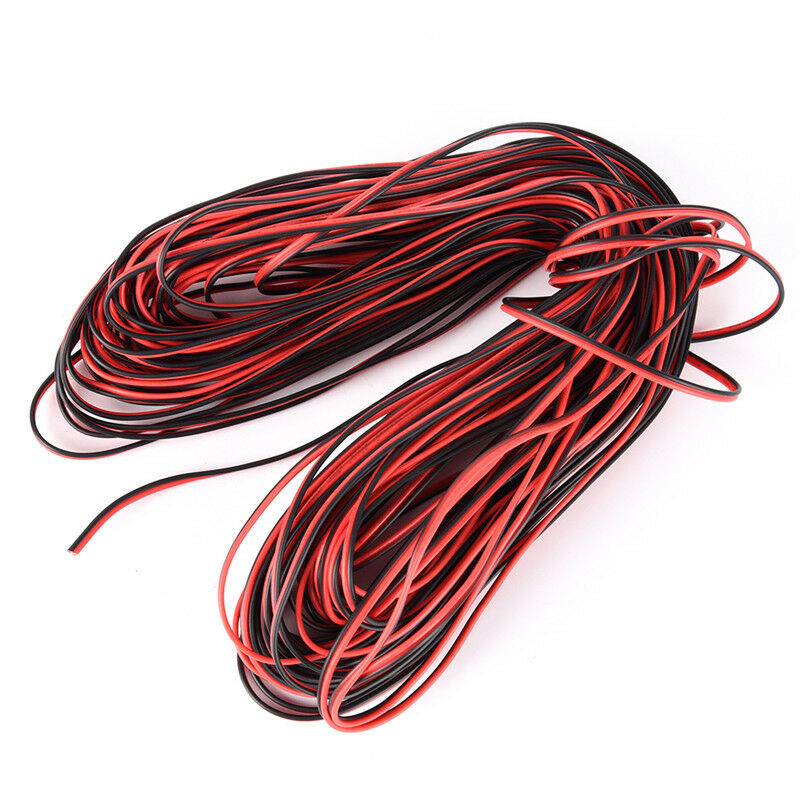 2Pin 10m Cars Motorcycle Electric Wire Cable Red/Black Connector For Led .l8