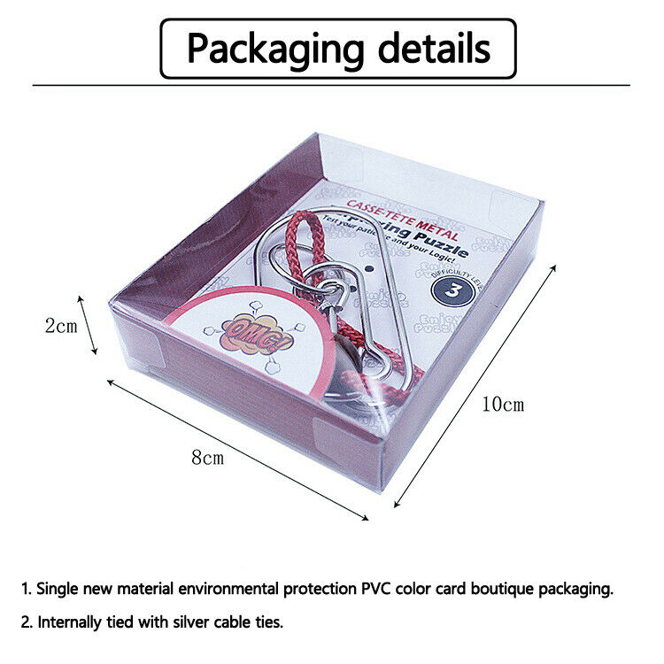 24PCS Metal Wire Puzzle IQ Mind Brain Teaser Puzzles Game for Adults Kids US