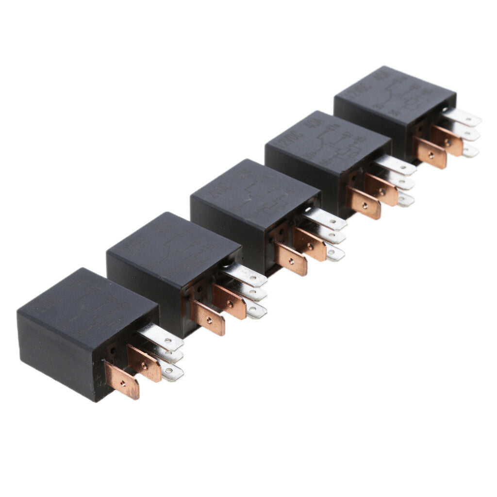 5pcs Automotive Change Over Changeover Micro Relay 30A 5-Pin Car Bike Van