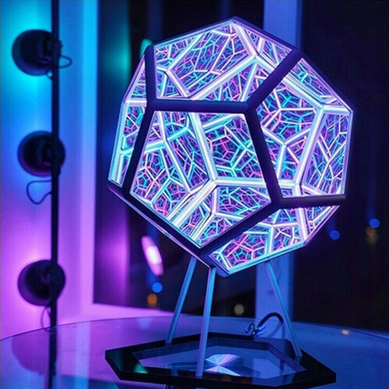 Infinity Dodecahedron Creative Cool Color Art Light Night Light Christmas Light