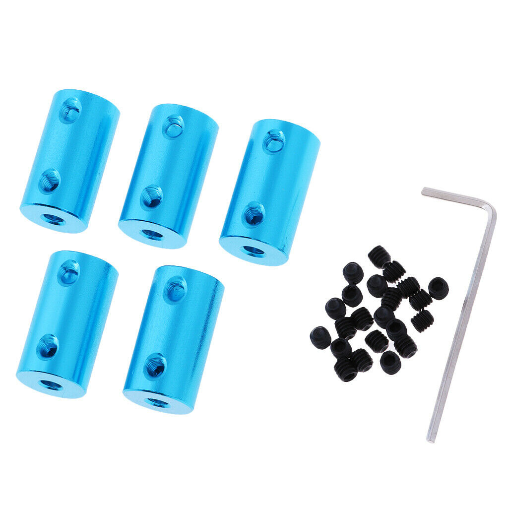 5x 4mm to 8mm Alloy Shaft Coupling Motor Coupler Connector for RC Car