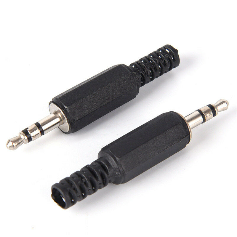 5PCS 3.5mm 1/8" Audio Male Plug Jack Adapter Stereo Connector Headphon.l8
