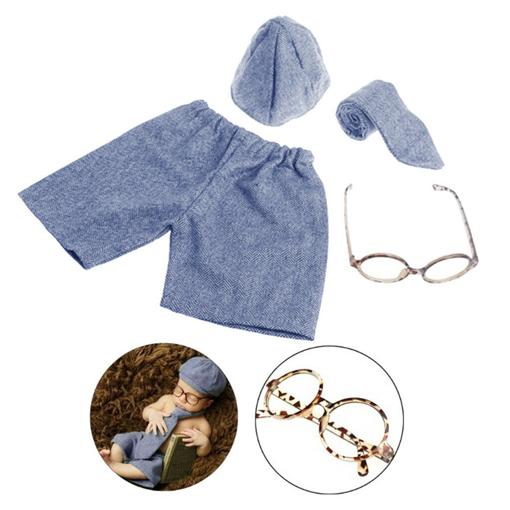 New Baby Boys Gentleman Photo Prop Photography Outfits Pants Tie Costume