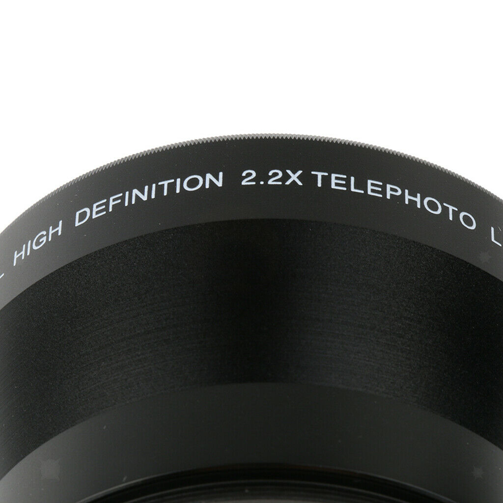72mm 2.2x Magnification Telephoto Lens Teleconverter for 72mm Thread Cameras
