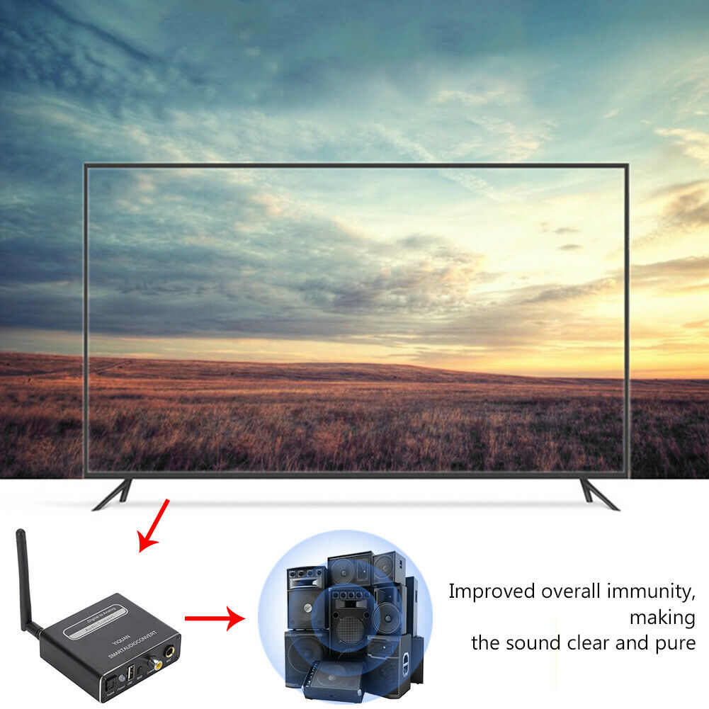 192kHz Digital to Analog Converter Bluetooth Coaxial DAC w/ Optical Adapter