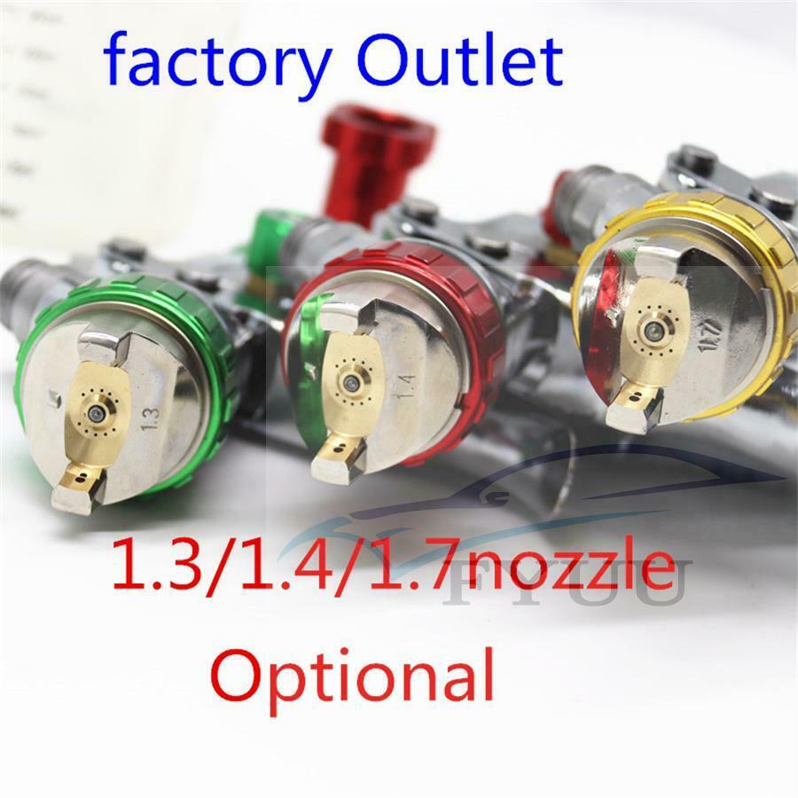 1.7mm Spray gun w/ adapter For pps tank HVLP Spray Gun Auto Feed Paint Spray gun