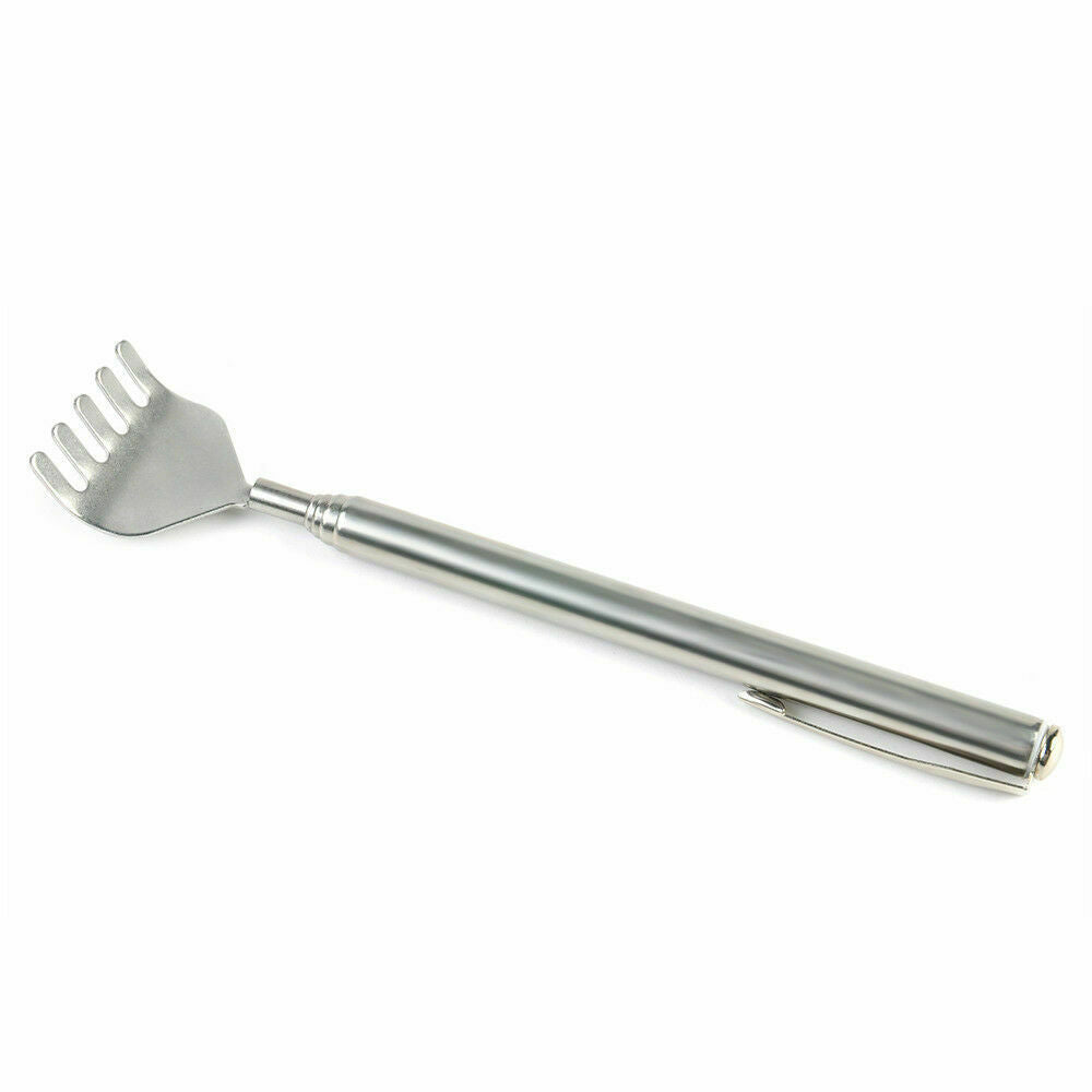 6" Metal Stainless Steel Back Scratcher Telescopic Extendable Claw Extender US