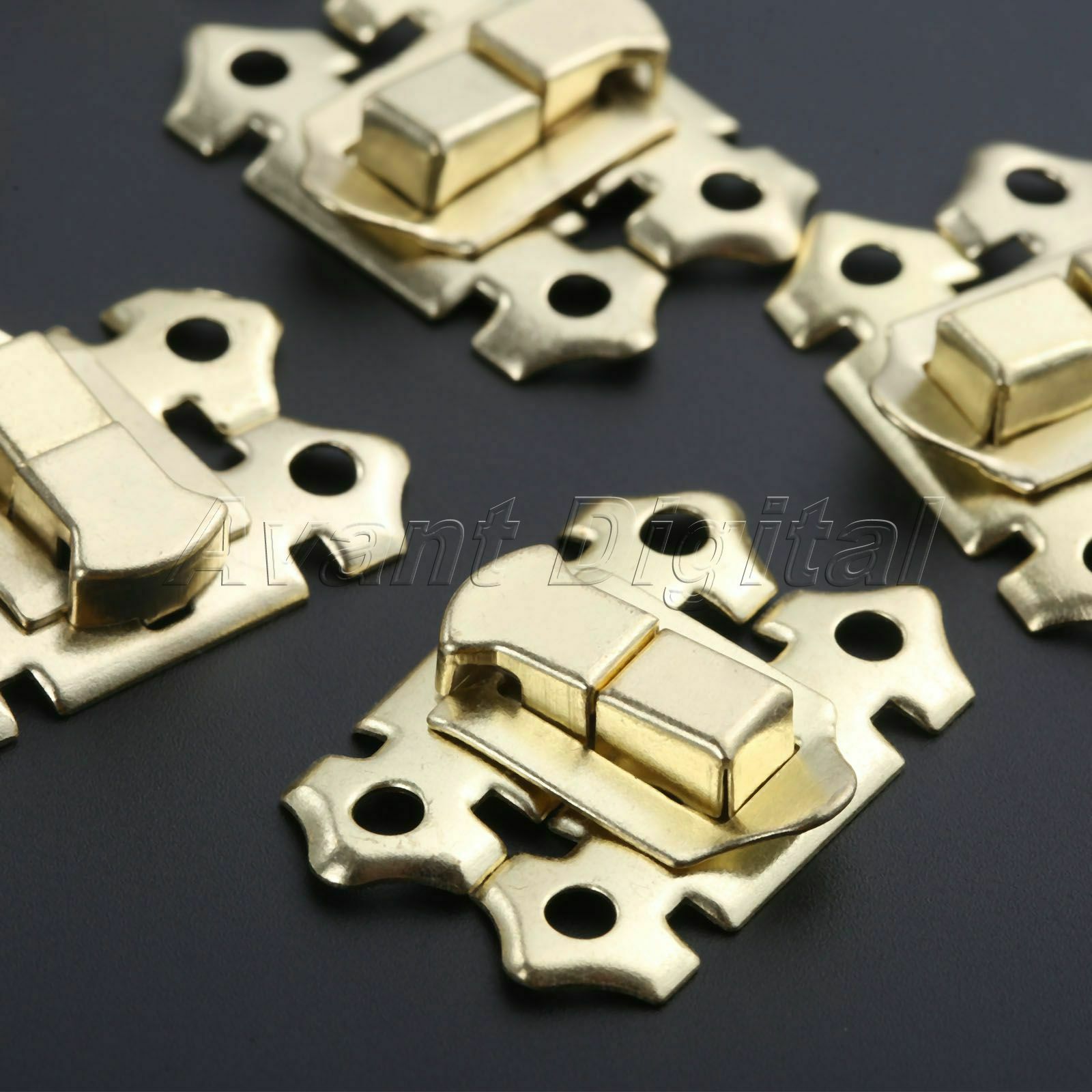 10Pcs 33*25mm Chest Hasp Latch Chinese Style Jewelry Wine Wooden Box Clasp Lock