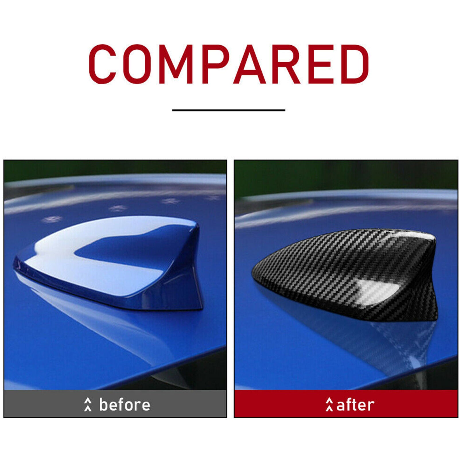 Roof Shark Fin Antenna Cover Aerial Carbon Fiber For Chevrolet Camaro 2016-2020~