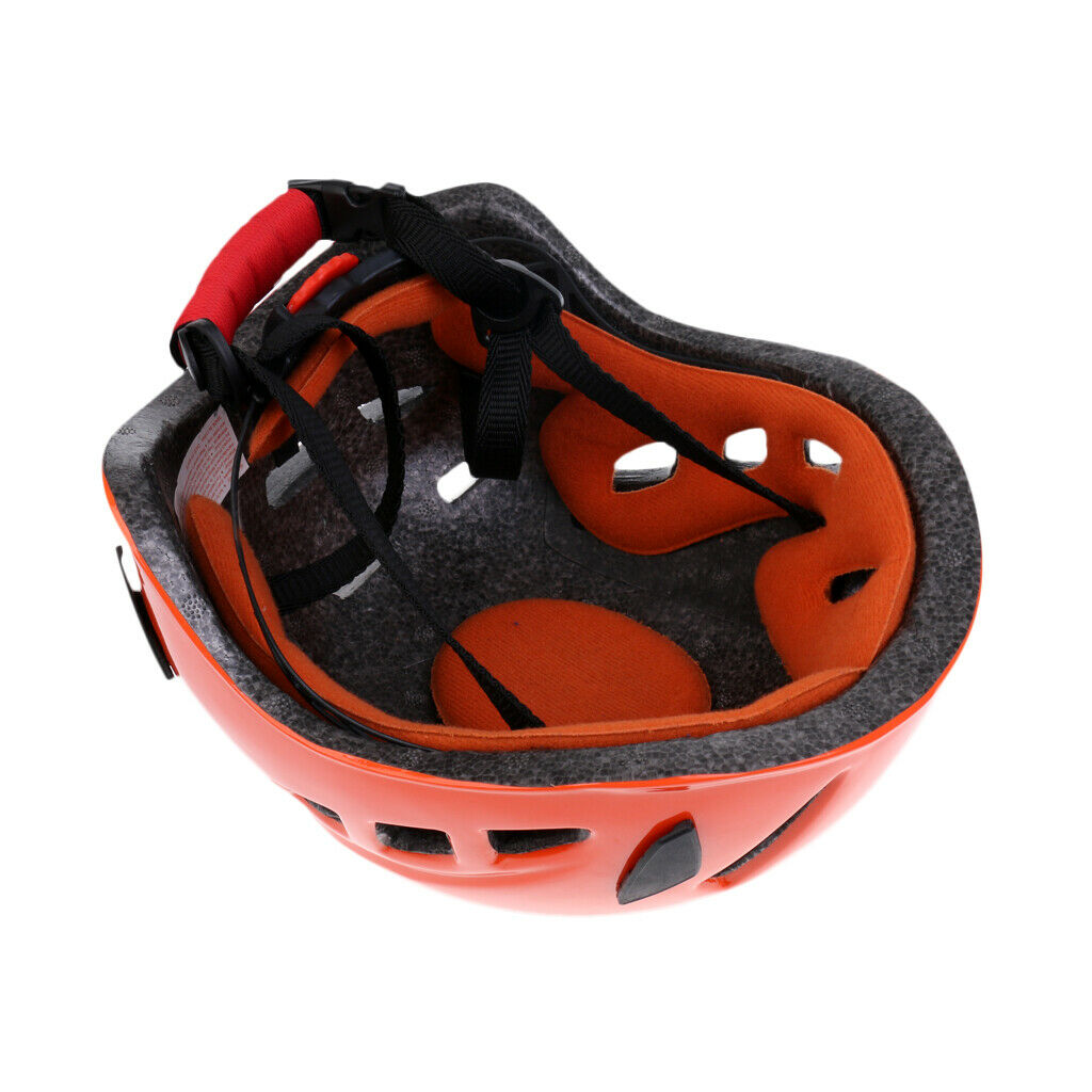 Rock Climbing Safety Helmet Caving   Hard Hat   Head Protector Orange