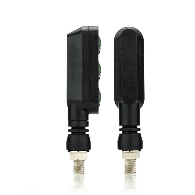 2PCS Motorcycle Dirt Bike Scooter LED Turn Signal Dual Light Blinker Indicator