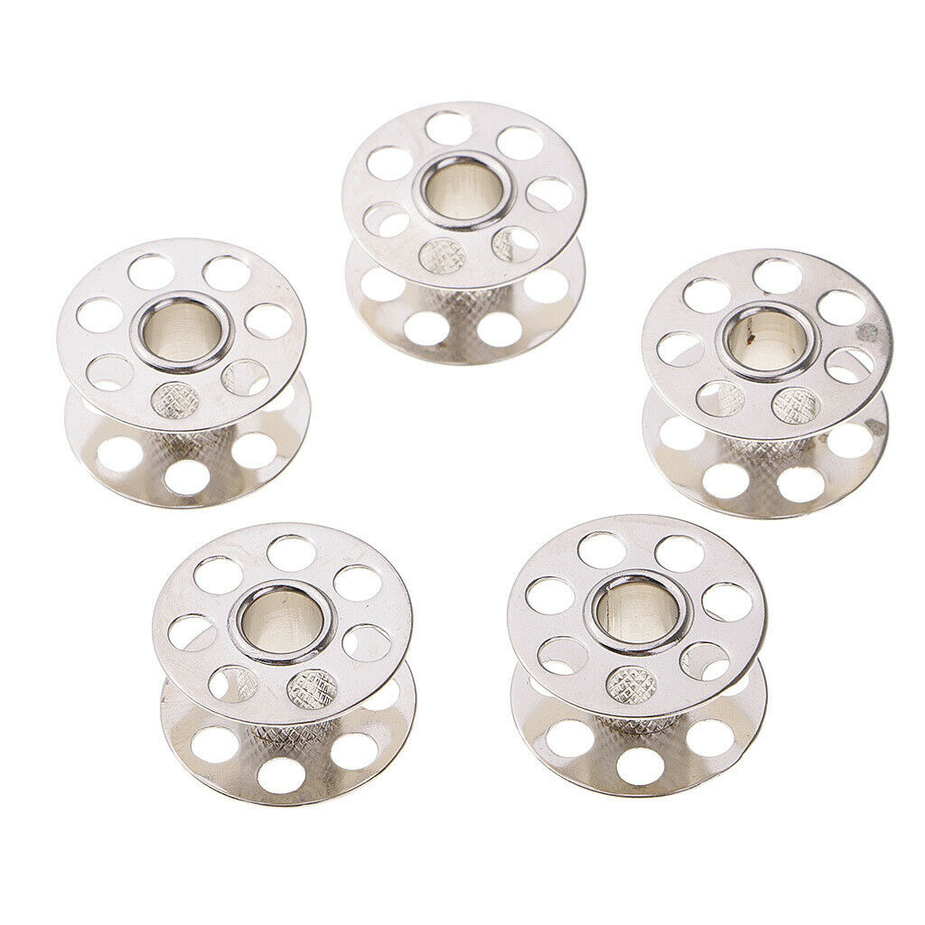 5Pcs Metal Sewing Machine Bobbins fits Bernina for Tailors Dressmakers