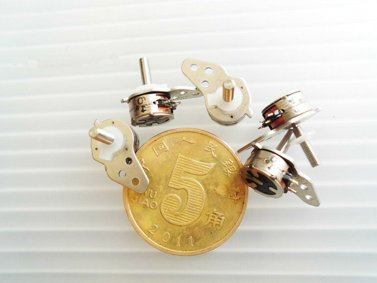 5 Pcs DC 5V 0.015W 1000RPM 7mm x 4mm Mini Stepping Motor