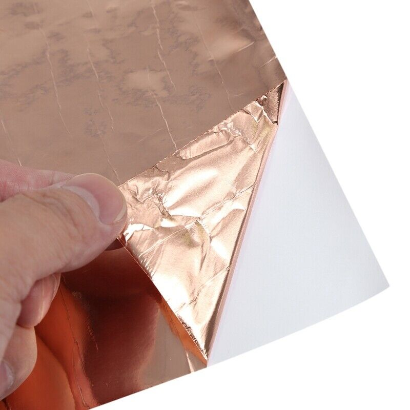 Copper Foil Tape Shielding Sheet 200 x 1000mm Double-sided Conductive Roll E7FF6